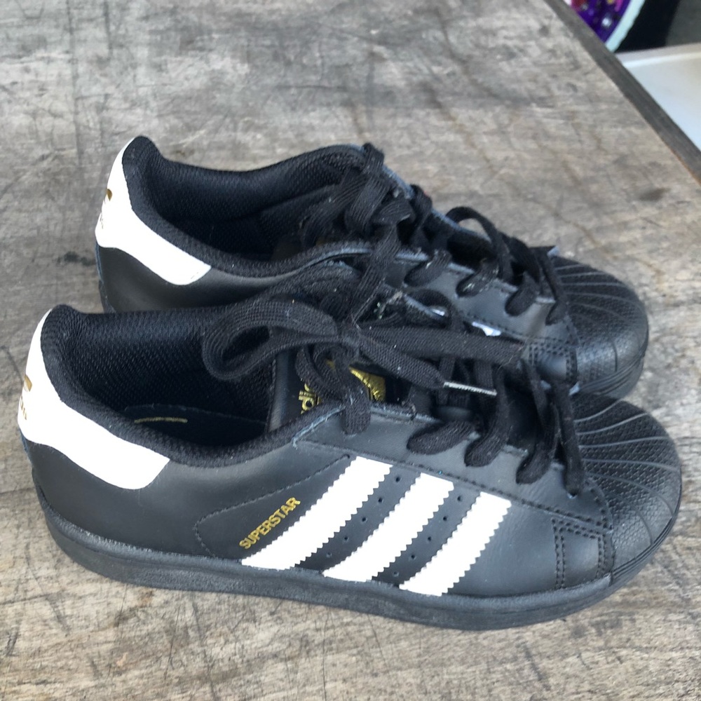 Adidas Black Gold Superstar Kids
